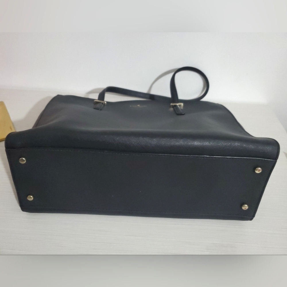 Kate Spade Large Women's Black Saffiano Leather Bag - Picture 13 of 14